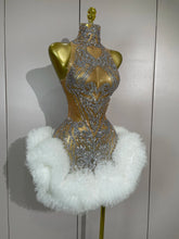 Load image into Gallery viewer, Cocktail Feather Mini Dress
