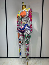 Load image into Gallery viewer, Cartoon Print Jumpsuit
