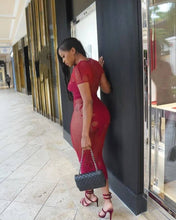 Load image into Gallery viewer, Flaming Hot Mesh Dress
