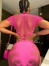 Load image into Gallery viewer, Flaming Hot Mesh Dress
