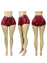 Load image into Gallery viewer, Leather Capri Pants Set
