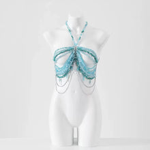 Load image into Gallery viewer, Pearl Beaded Bikini Bra Top
