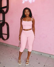 Load image into Gallery viewer, Barbie Pink Knit Pants Set
