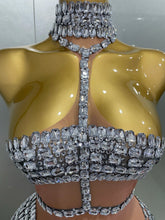 Load image into Gallery viewer, Hottie Rhinestone Mini Dress
