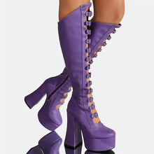 Load image into Gallery viewer, Buckle Up Platform Boots

