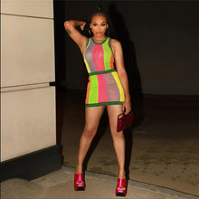Load image into Gallery viewer, Heather Mesh Mini Skirt Set
