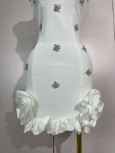 Load image into Gallery viewer, Lori Bandage Ruffle Mini Dress
