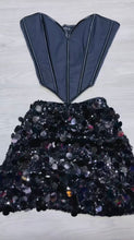 Load image into Gallery viewer, Corset Sequin Skirt Set
