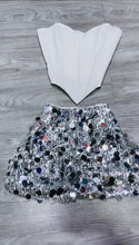 Load image into Gallery viewer, Corset Sequin Skirt Set
