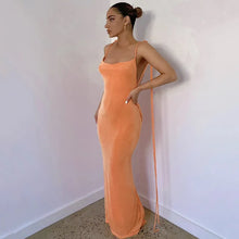 Load image into Gallery viewer, Cancun Backless Maxi Dress
