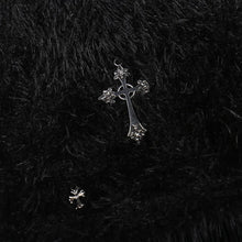 Load image into Gallery viewer, Fuzzy Fringed Cross Metal Skirt
