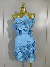 Load image into Gallery viewer, Flower Bandage Mini Dress
