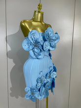 Load image into Gallery viewer, Flower Bandage Mini Dress
