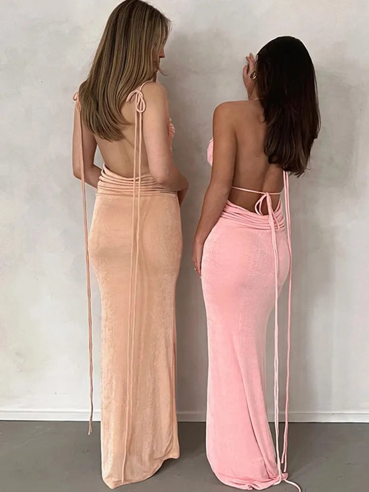 Michaela Ruched Maxi Dress