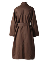 Load image into Gallery viewer, Brown Belted Trench Coat

