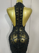Load image into Gallery viewer, Luxe Chandelier Mesh Maxi Dress
