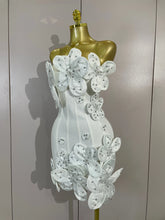 Load image into Gallery viewer, Flower Bandage Mini Dress
