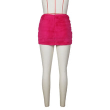 Load image into Gallery viewer, Fuzzy Fur Mini Skirt
