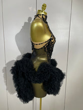 Load image into Gallery viewer, Cocktail Feather Mini Dress
