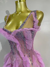 Load image into Gallery viewer, Leila Mesh Ruffled Mini Dress
