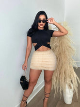 Load image into Gallery viewer, Fuzzy Fur Mini Skirt
