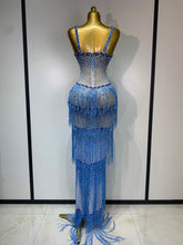Load image into Gallery viewer, Shine Bright Rhinestone Maxi Dress

