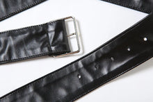Load image into Gallery viewer, Black Leather Short Set
