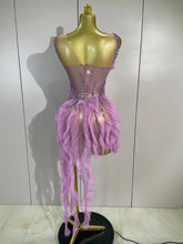 Load image into Gallery viewer, Leila Mesh Ruffled Mini Dress
