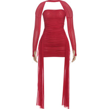 Load image into Gallery viewer, Monika Ruched Mini Dress
