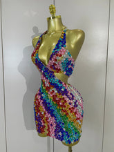 Load image into Gallery viewer, Diamond In The Sky Mini Dress
