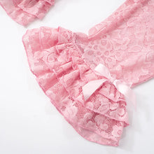Load image into Gallery viewer, Lace Ruffles Bow Pants
