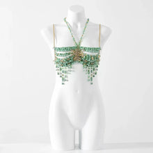 Load image into Gallery viewer, Pearl Beaded Bikini Bra Top
