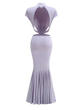 Load image into Gallery viewer, Bow Backless Maxi Dress
