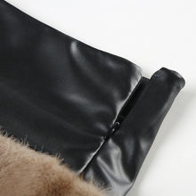Load image into Gallery viewer, Tie Dye Furry Leather Mini Skirt
