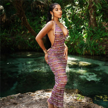 Load image into Gallery viewer, Sea La Vie Mesh Maxi Dress FancySticated
