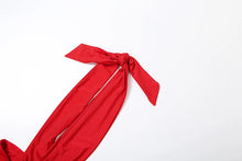 Load image into Gallery viewer, Ribbon Backless Romper
