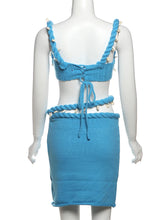 Load image into Gallery viewer, Tulum Crochet Skirt Set
