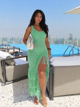 Load image into Gallery viewer, Hannah Knit Tassel Maxi Dress
