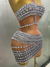 Load image into Gallery viewer, Hottie Rhinestone Mini Dress

