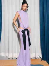Load image into Gallery viewer, Bow Backless Maxi Dress
