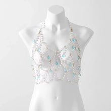 Load image into Gallery viewer, Pearl Beaded Bikini Bra Top
