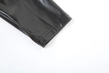 Load image into Gallery viewer, Black Leather Short Set
