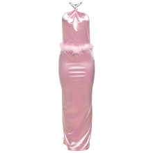 Load image into Gallery viewer, Angelica Feather Maxi Dress
