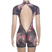 Load image into Gallery viewer, Lorine Mesh Backless Romper
