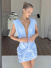 Load image into Gallery viewer, Cross Ruched Mini Dress
