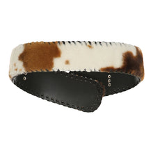 Load image into Gallery viewer, Cow Leather Fur Belt
