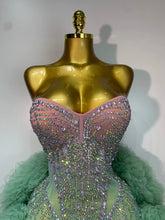Load image into Gallery viewer, Green Luxe Mesh Dress
