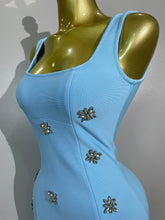 Load image into Gallery viewer, Lori Bandage Ruffle Mini Dress

