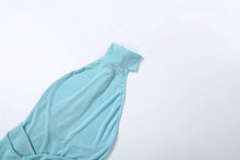 Load image into Gallery viewer, Velvet Ruched Tassel Backless Dress
