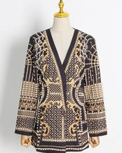 Load image into Gallery viewer, Embroidered Vintage Blazer Dress
